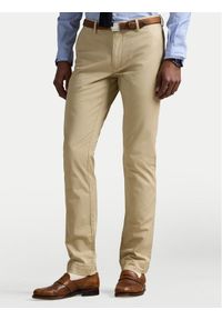 Polo Ralph Lauren Chinosy 710644988009 Beżowy Slim Fit. Kolor: beżowy. Materiał: bawełna