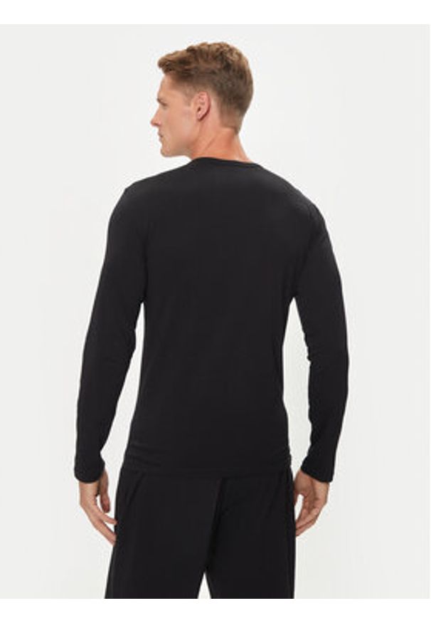 Emporio Armani Underwear Longsleeve 111023 4F715 00020 Czarny Slim Fit. Kolor: czarny. Materiał: bawełna. Długość rękawa: długi rękaw