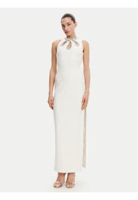 Marciano Guess Sukienka wieczorowa 5RGK45 6869Z Écru Regular Fit. Materiał: syntetyk. Styl: wizytowy