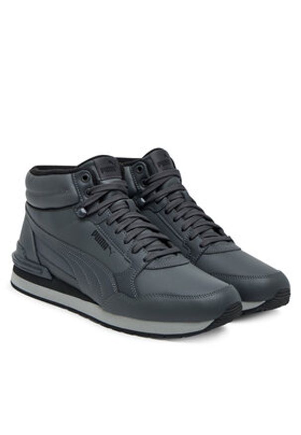 Puma Sneakersy St Runner V4 Mid 402893 03 Szary. Kolor: szary. Materiał: skóra