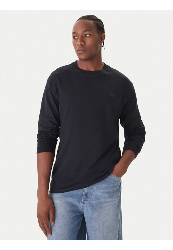 Quiksilver Longsleeve Salt Water EQYZT08206 Czarny Regular Fit. Kolor: czarny. Materiał: bawełna. Długość rękawa: długi rękaw