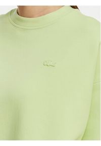 Lacoste Bluza SF0046 Zielony jasny Oversize. Kolor: zielony. Materiał: bawełna #4