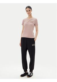 EA7 Emporio Armani T-Shirt 7W000492 AF10373 U4079 Różowy Regular Fit. Kolor: różowy. Materiał: bawełna #4
