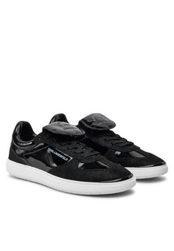 Karl Lagerfeld - KARL LAGERFELD Sneakersy KL63820 Czarny. Kolor: czarny. Materiał: skóra, lakier