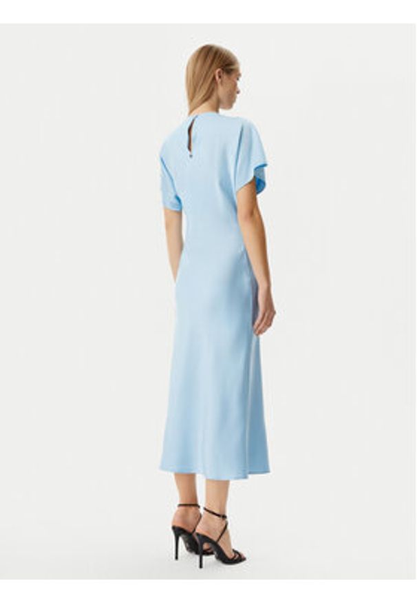 Rinascimento Sukienka koktajlowa CFC0122932003 Błękitny Regular Fit. Kolor: niebieski. Materiał: syntetyk. Styl: wizytowy