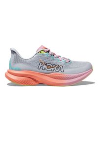 HOKA - Buty do biegania damskie Hoka One One Mach 6 Illusion. Zapięcie: sznurówki. Kolor: biały. Materiał: syntetyk, tkanina, materiał. Szerokość cholewki: normalna. Sport: bieganie