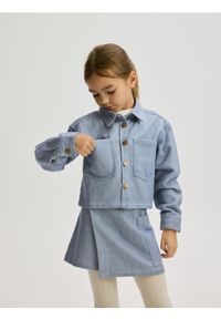 Reserved - Krótka koszula z kołnierzykiem - niebieski. Kolor: niebieski. Materiał: bawełna. Długość: krótkie #1