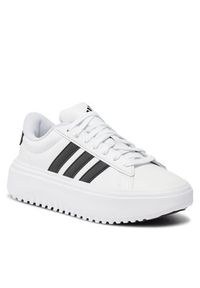 Adidas - adidas Sneakersy Grand Court Platform IE1092 Biały. Kolor: biały. Materiał: skóra. Obcas: na platformie #6