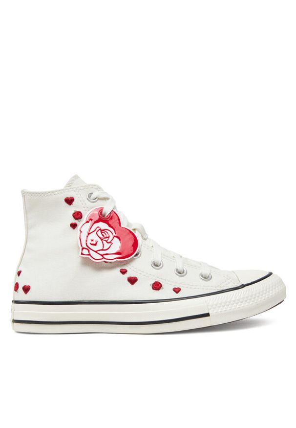 Converse Trampki Chuck Taylor All Star Roses A13650C Biały. Kolor: biały. Materiał: materiał