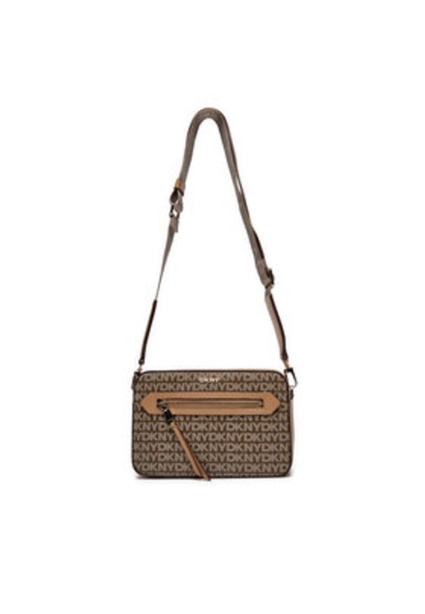 DKNY Torebka Bryant Ave Camera Ba R42EYE22 Brązowy. Kolor: brązowy. Materiał: skórzane