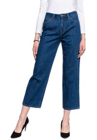 Lee - DAMSKIE SPODNIE JEANSOWE LEE Wide Leg RINSE L30SNA36 112106654