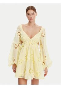 BARDOT - Bardot Sukienka koktajlowa 59858DB Żółty Regular Fit. Kolor: żółty. Materiał: syntetyk. Styl: wizytowy #1