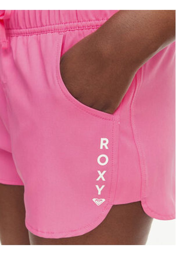 Roxy Szorty sportowe ERJBS03298 Różowy jasny Regular Fit. Kolor: różowy. Materiał: syntetyk