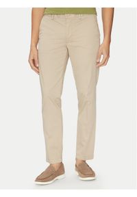 BOSS Chinosy H-Kaiton1 50540650 Beżowy Slim Fit. Kolor: beżowy. Materiał: syntetyk, bawełna #1