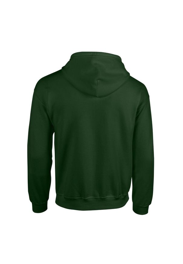 GILDAN - Bluza Z Kapturem Dla Dorosłych Unisex Heavy Blend Full Zip. Typ kołnierza: kaptur. Kolor: czerwony, wielokolorowy, zielony