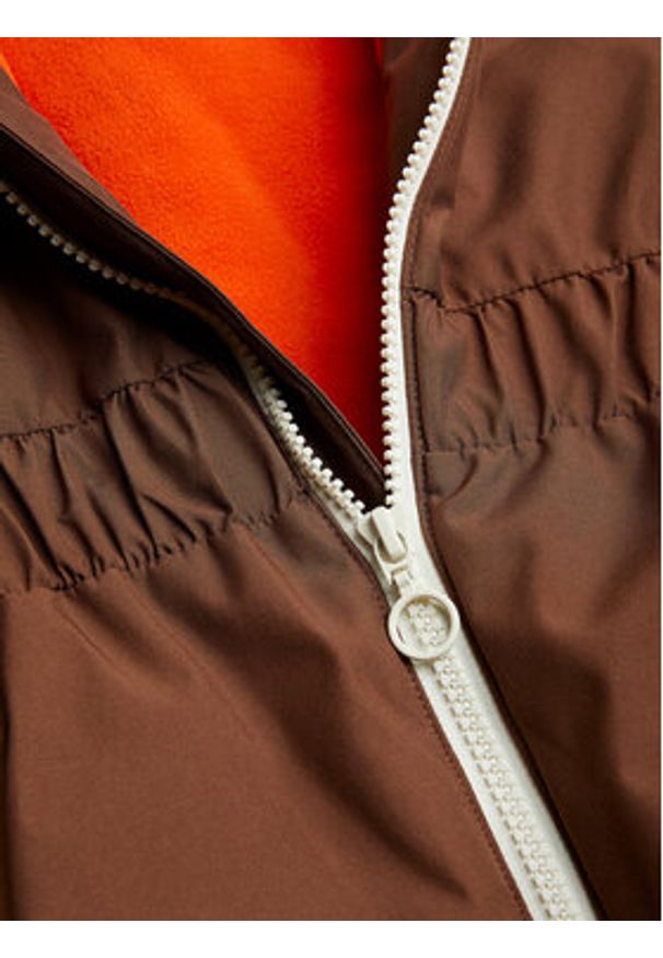 Mini Rodini Kurtka narciarska Panda 2376013816 Brązowy Regular Fit. Kolor: brązowy. Materiał: syntetyk. Sport: narciarstwo