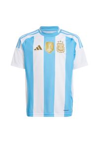 Adidas - Koszulka Argentina 24 Home Kids. Kolor: biały, wielokolorowy, niebieski. Materiał: materiał