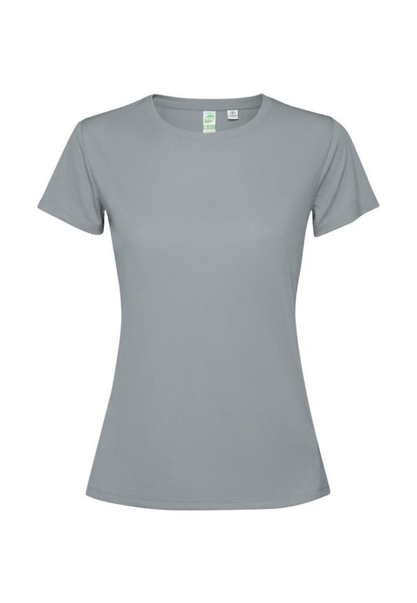 ROLY - Koszulka Damska Estoril Z Krótkim Rękawem. Kolor: szary. Długość rękawa: krótki rękaw. Długość: krótkie. Sport: turystyka piesza