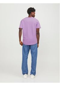 Jack & Jones - Jack&Jones T-Shirt Basher 12182498 Fioletowy Regular Fit. Kolor: fioletowy. Materiał: bawełna #4