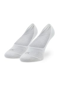 Calvin Klein Skarpety stopki damskie 701218780 Biały. Kolor: biały. Materiał: materiał