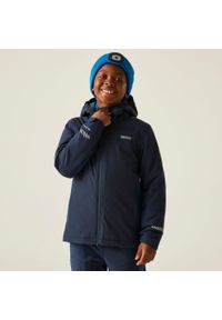 Regatta - Kurtka dziecięca przejściowa przeciwdeszczowa Hurdle. Kolor: niebieski. Materiał: puch, materiał. Styl: sportowy #1