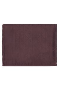 Calvin Klein Szal Emblem Aop Glossy Tonal Scarf LV04F8096G Bordowy. Kolor: czerwony. Materiał: materiał #2