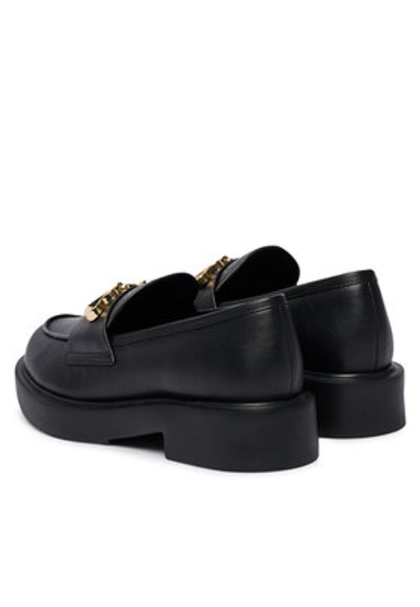 Love Moschino - LOVE MOSCHINO Loafersy JA10094G0NIA0000 Czarny. Kolor: czarny. Materiał: skóra