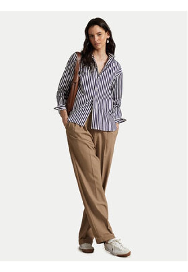 Polo Ralph Lauren Koszula 211910743030 Fioletowy Regular Fit. Typ kołnierza: polo. Kolor: fioletowy. Materiał: bawełna