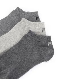Fila Skarpety krótkie F9100-AW24 (3-pack) Szary. Kolor: szary. Materiał: bawełna
