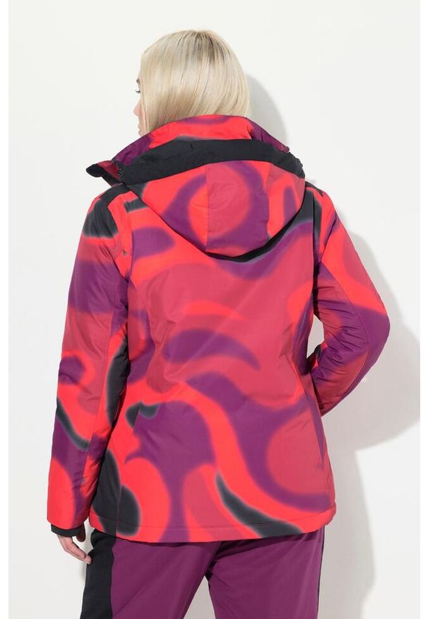 ULLA POPKEN - Damskie Kurtka sportowa HYPRAR wodoodporna osłona przeciwśnieżna kaptur. Kolekcja: plus size. Kolor: różowy. Materiał: poliester, materiał. Sezon: zima. Sport: narciarstwo