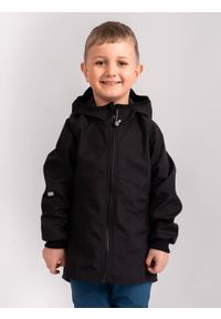 UNUO - Letnia kurtka dziecięca softshellowa Street, czarny. Kolor: czarny. Materiał: softshell. Sezon: lato. Styl: street