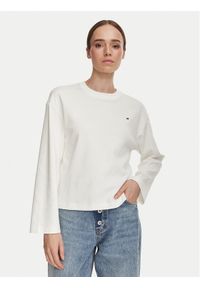 TOMMY HILFIGER - Tommy Hilfiger Bluzka WW0WW51740 Biały Relaxed Fit. Kolor: biały. Materiał: bawełna #1