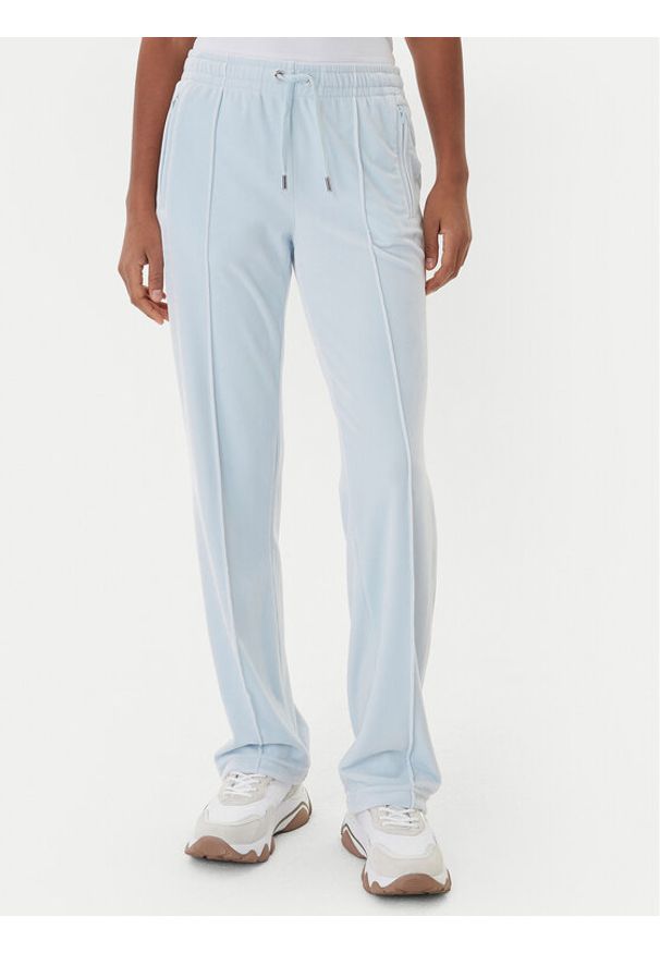 Juicy Couture Spodnie dresowe Tina JCWBJ225307 Błękitny Regular Fit. Kolor: niebieski. Materiał: syntetyk