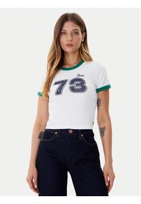 Levi's® T-Shirt Graphic Ringer A3523-0142 Biały Slim Fit. Kolor: biały. Materiał: bawełna