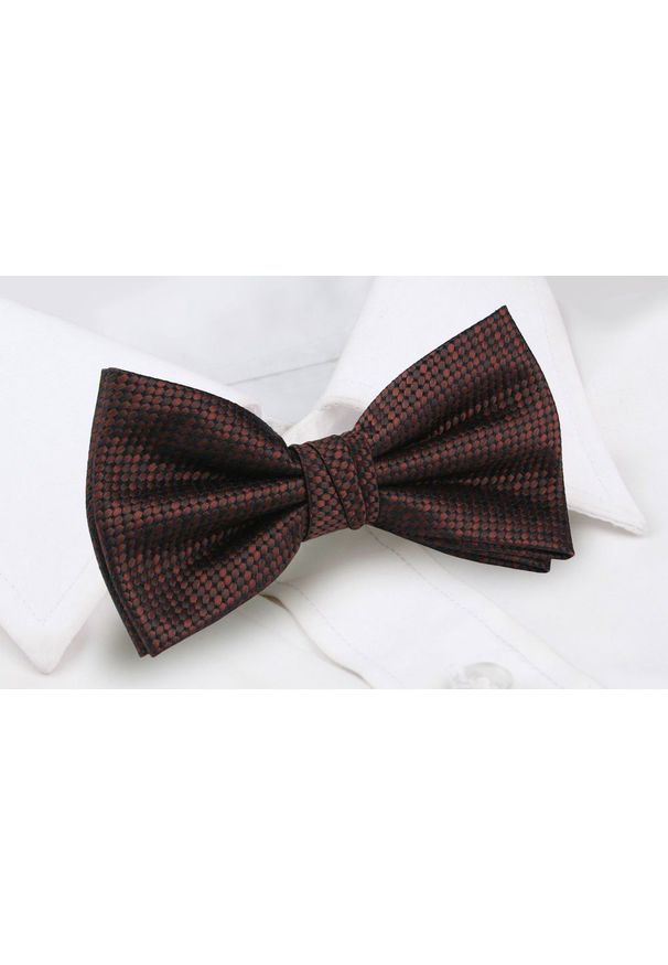 Mucha Męska z Poszetką (Zestaw) - Chattier - Kolor Ciemnej Miedzi. Styl: sportowy, elegancki