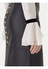 Elisabetta Franchi Koszula CA-131- 57E2-V390 Écru Regular Fit. Materiał: wiskoza