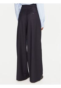 Weekend Max Mara Spodnie materiałowe Globale 2525136162 Granatowy Regular Fit. Kolor: niebieski. Materiał: wełna
