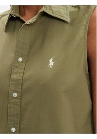 Polo Ralph Lauren Koszula 211906512003 Zielony Regular Fit. Typ kołnierza: polo. Kolor: zielony. Materiał: bawełna #5