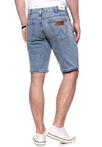 Wrangler - SPODENKI MĘSKIE WRANGLER DENIM SHORT LIGHT MARBLE W14CRE19J. Materiał: denim