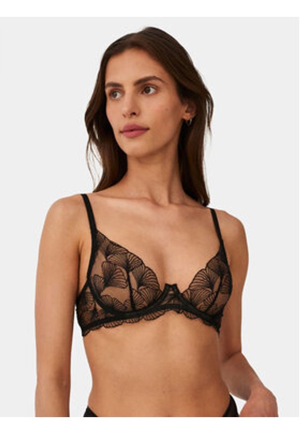 Undress Code Biustonosz z fiszbiną Adore 542 Czarny. Kolor: czarny. Materiał: syntetyk