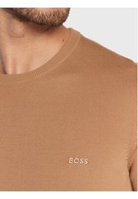 BOSS - Boss Sweter Botto-L 50476364 Beżowy Regular Fit. Kolor: beżowy. Materiał: wełna #5