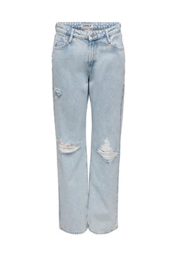only - ONLY Jeansy 15281259 Błękitny Straight Fit. Kolor: niebieski