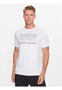 Armani Exchange T-Shirt 6RZTKE ZJ8EZ 1100 Czarny Regular Fit. Kolor: czarny. Materiał: bawełna
