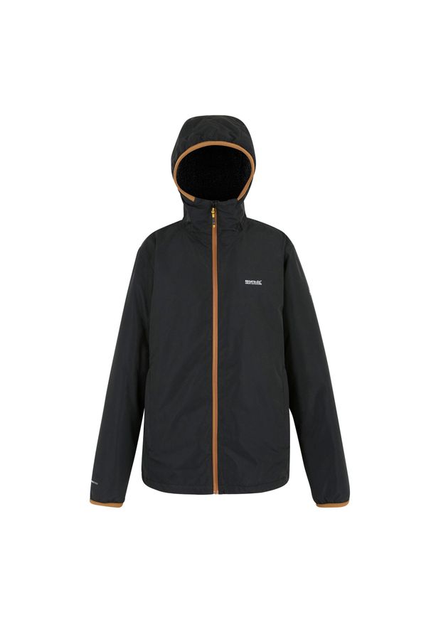 Regatta - Męska Kurtka Wodoodporna Caspen. Kolor: czarny. Sport: turystyka piesza