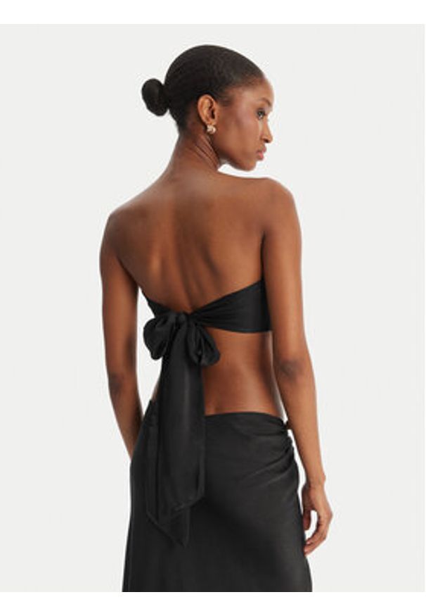 BARDOT - Bardot Top Dylan 60307TB Czarny Slim Fit. Kolor: czarny. Materiał: syntetyk