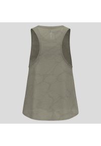 Koszulka damska bez rękawów Odlo ZEROWEIGHT ENGINEERED CHILL-TEC Tank crew neck. Kolor: zielony. Długość rękawa: bez rękawów. Sport: bieganie