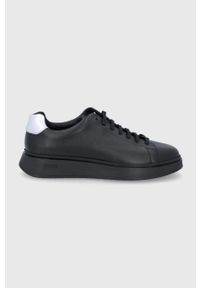 BOSS - Boss Buty skórzane Bulton kolor czarny. Nosek buta: okrągły. Zapięcie: sznurówki. Kolor: czarny. Materiał: skóra