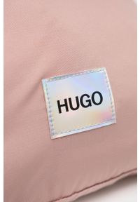 Hugo Plecak 50461303 kolor różowy gładki. Kolor: różowy. Materiał: bawełna, poliester. Wzór: gładki #3