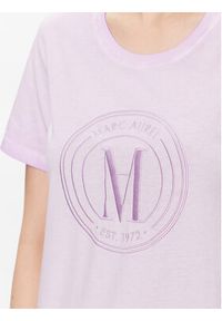 Marc Aurel T-Shirt 7409 7000 73575 Fioletowy Regular Fit. Kolor: fioletowy. Materiał: bawełna