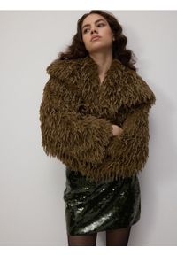 Reserved - Cekinowa spódnica mini - wielobarwny. Materiał: dzianina #1